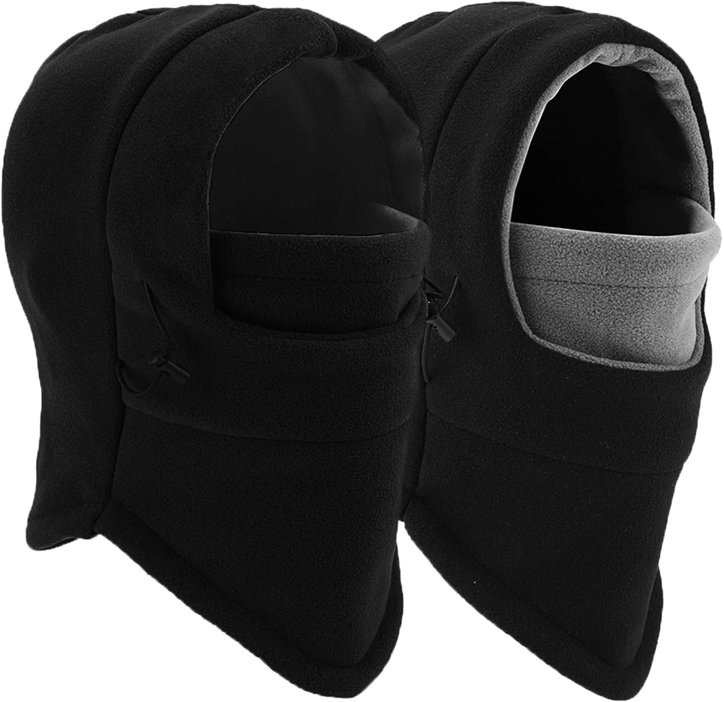 Ski Mask 2 Pcs - Windproof Warmer Adjustable Winter Mask for Men Women