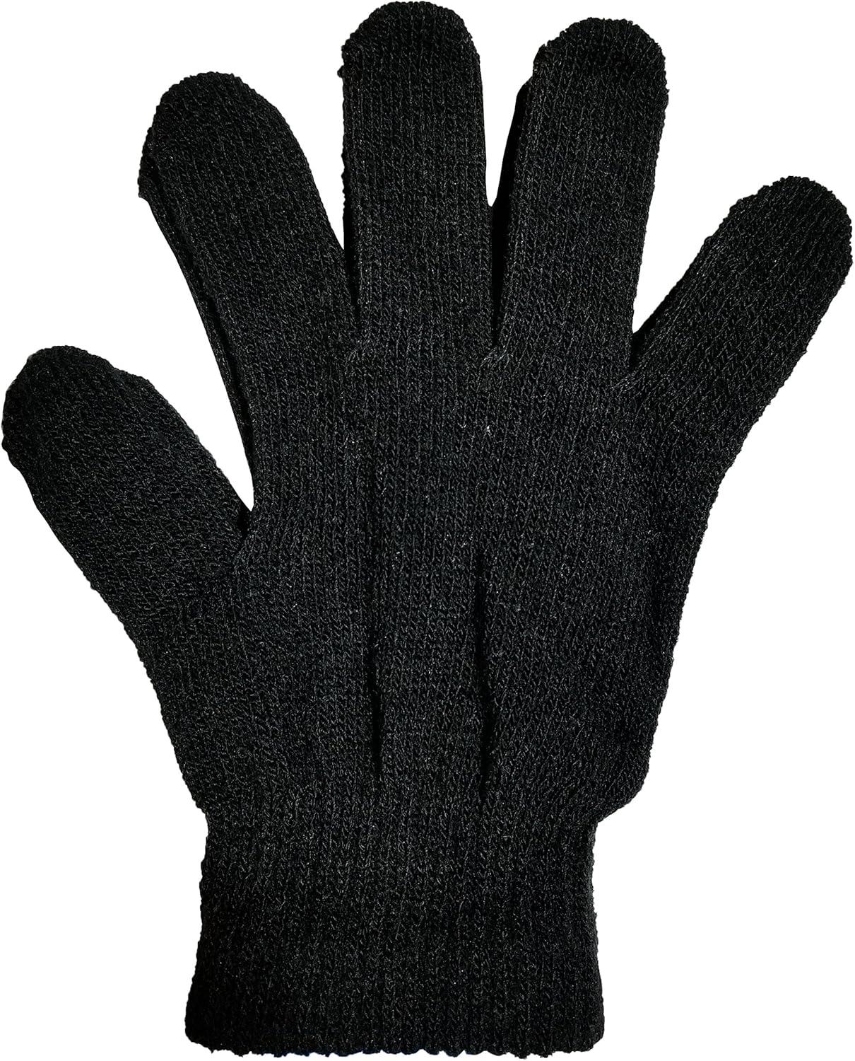 Winter Magic Gloves, 12 Pairs Stretchy Warm Knit Bulk Pack Men's Women's - Image 2